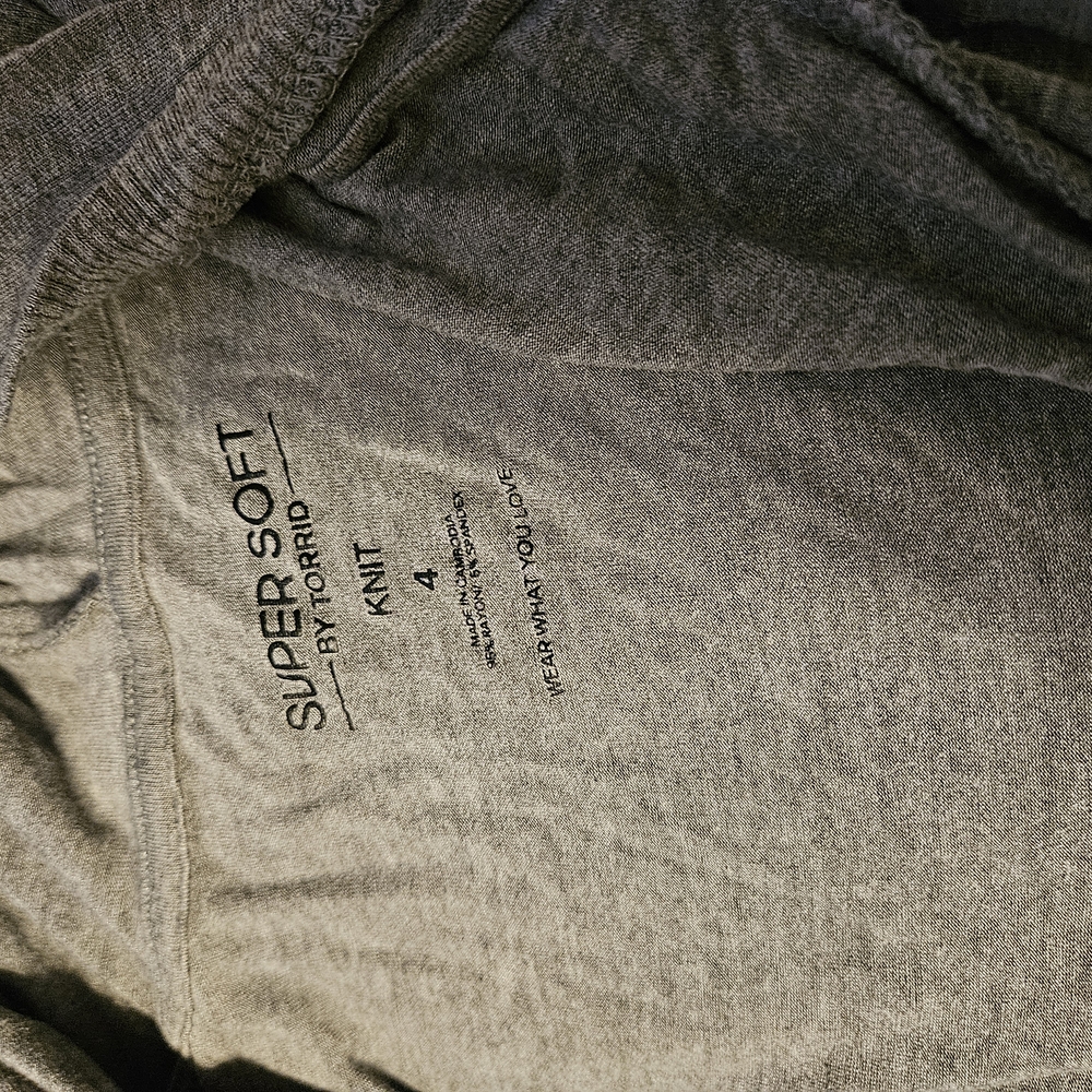 Super Soft Gray Knit Top by Torrid